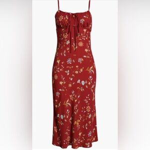 Reformation Camira Crep Midi dress